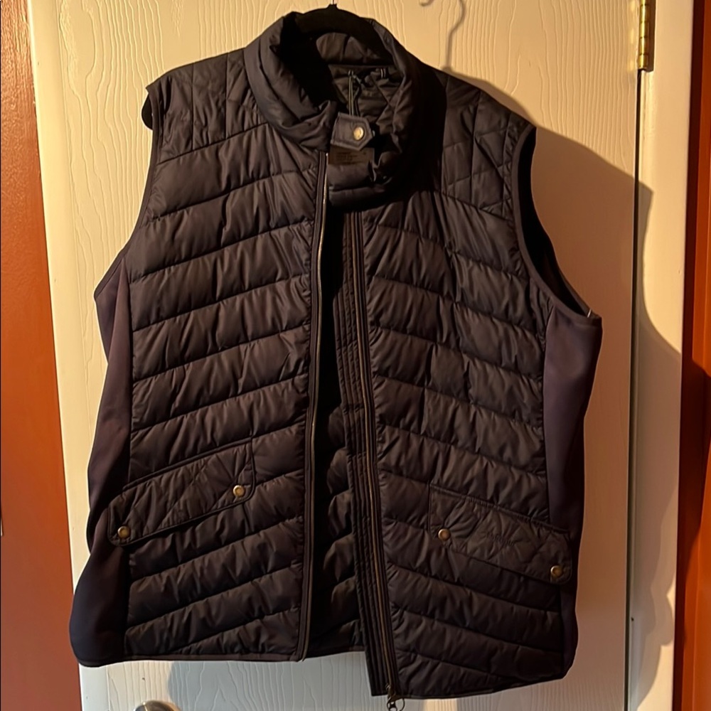 Men's Black Quilted Vest